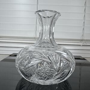 ABP American Brilliant Cut Glass Carafe 7 inches Tall